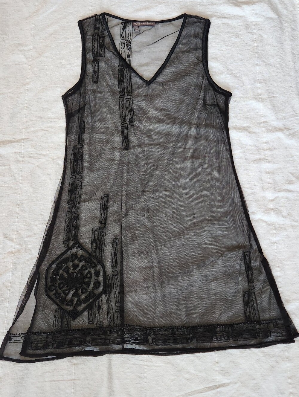 1920's Inspired Sheer Tristan & Iseut Dress - Medium